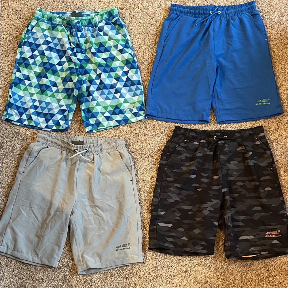 Eddie Bauer hybrid shorts. Lot of all 4
